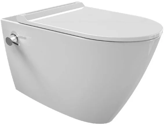 

Унитаз подвесной beWash Alesta белый с функцией биде и сиденьем микролифт