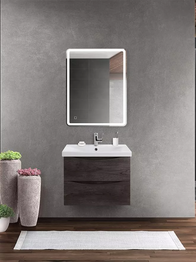 

Комплект мебели Belbagno Marino-Cer 60 темное дерево