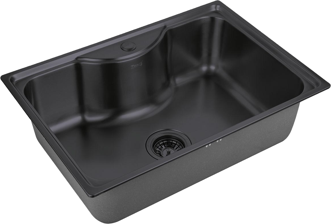 

Мойка кухонная Zorg Inox PVD SZR 6545 GRAFIT графит
