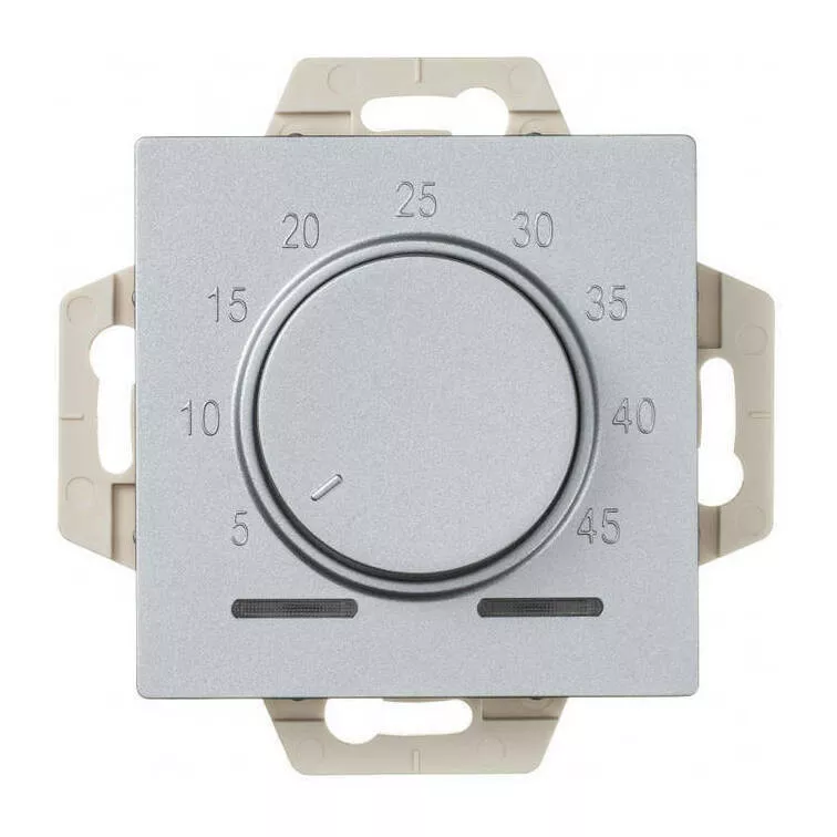 

Термостат электрон. теплого пола с датчиком, 10A, механизм Systeme Electric AtlasDesign Алюминий ATN000335