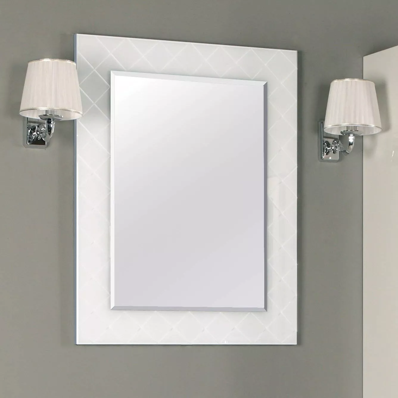 Зеркало в ванную Акватон Венеция 64.1 см (1A155302VNL10), размер 64.1, цвет белый - фото 1