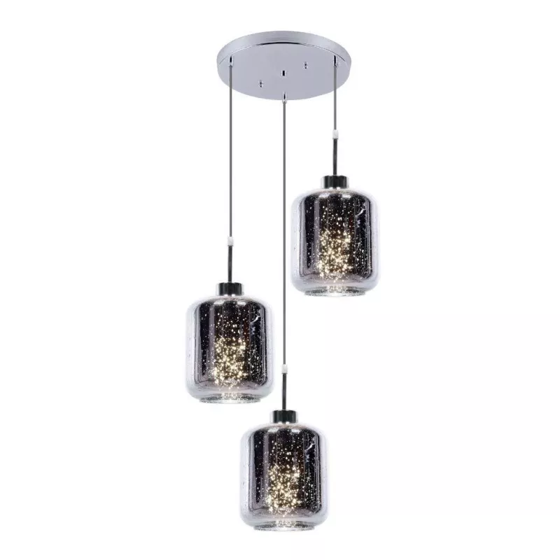 

Подвесная люстра Lumina Deco Alacosmo LDP 6811-3 RD CHR