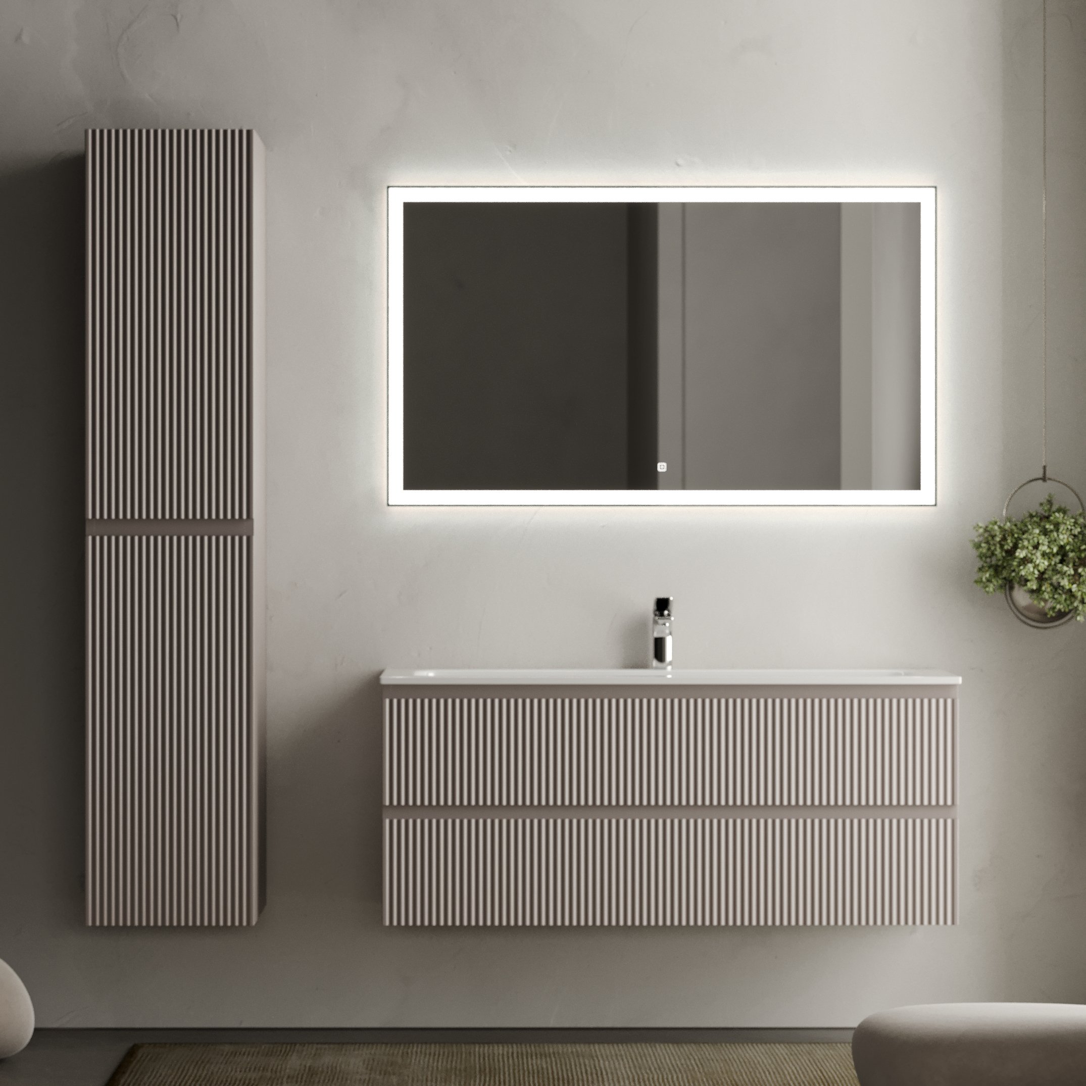 

Мебель для ванной комнаты Sancos Snob R 120 см, doha soft, раковина CN7017