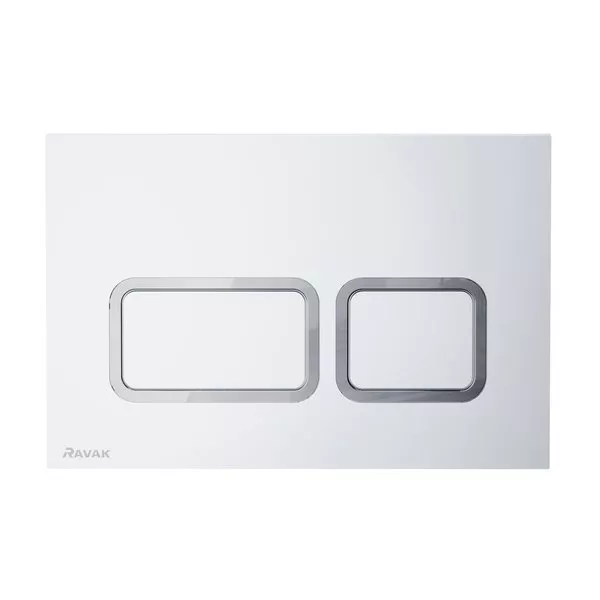 

Кнопка инсталяционная TWIN Flat сатин