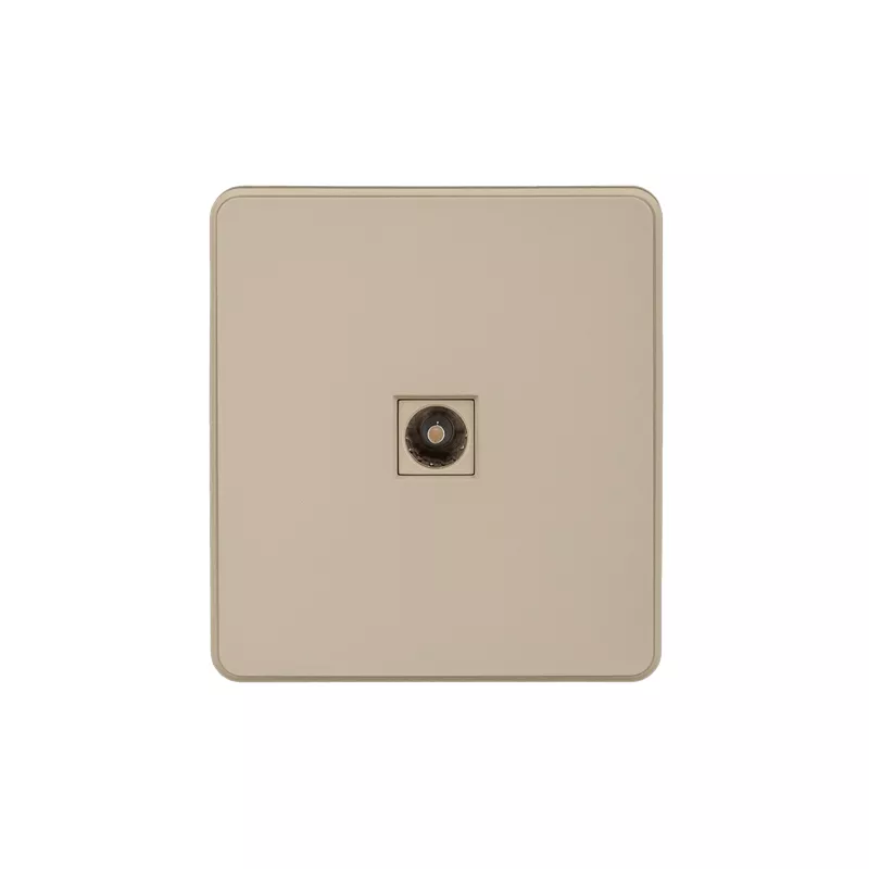 Розетка ROUND TV с/у шелк KRANZ KR-78-0723-7