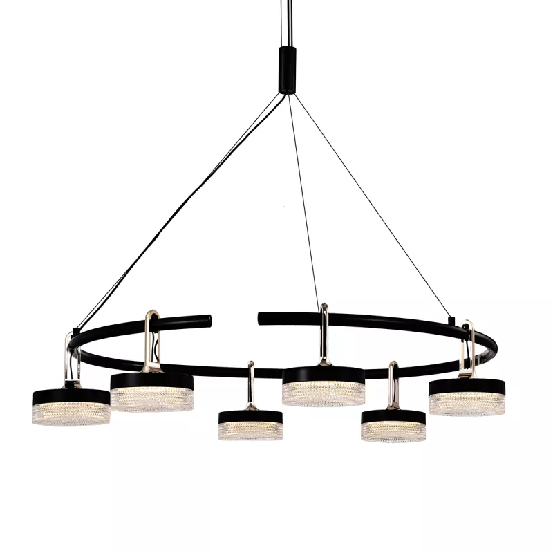 

Подвесная люстра Delight Collection P0855-6C black