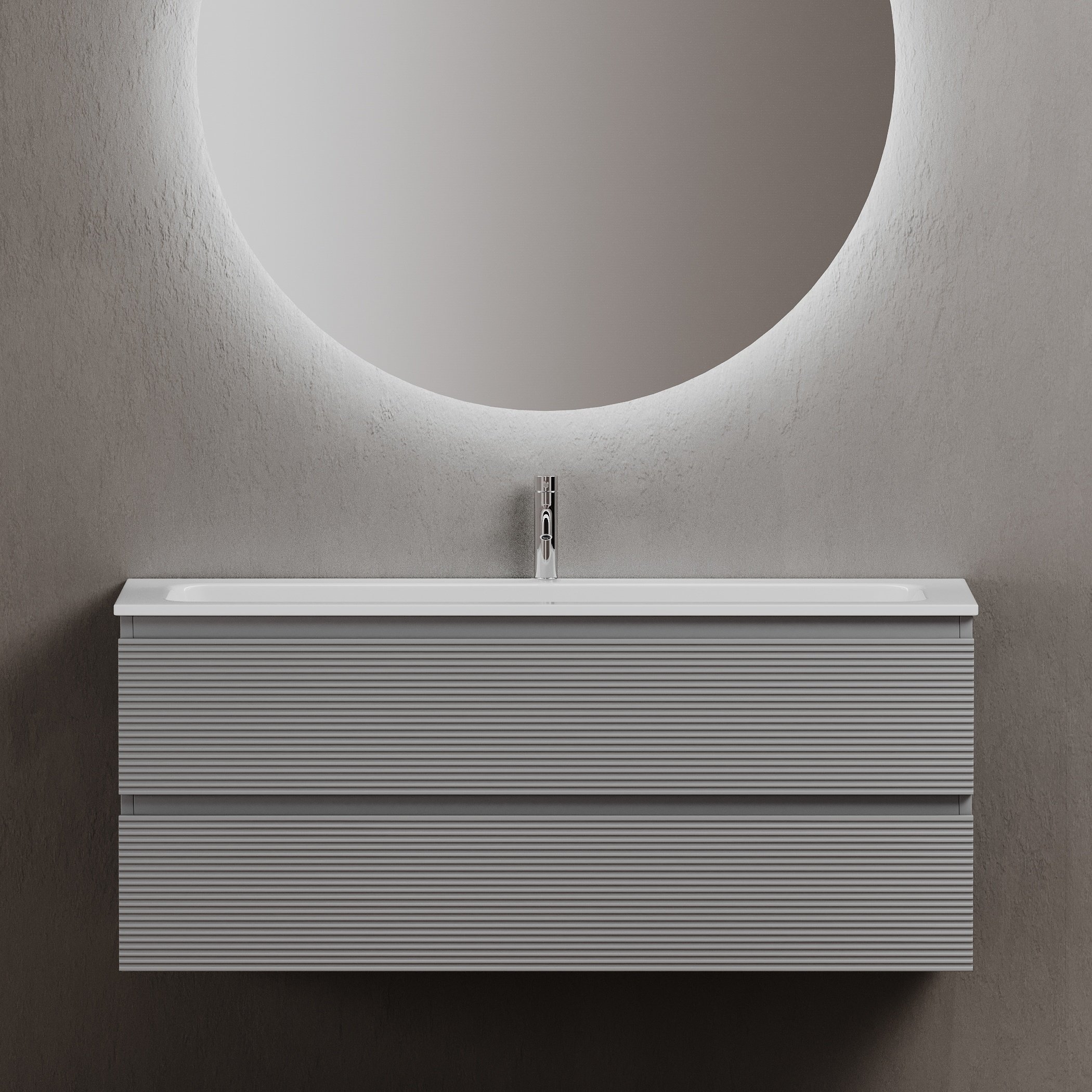 

Тумба под раковину без столешницы Sancos Folk 120 ergraut soft