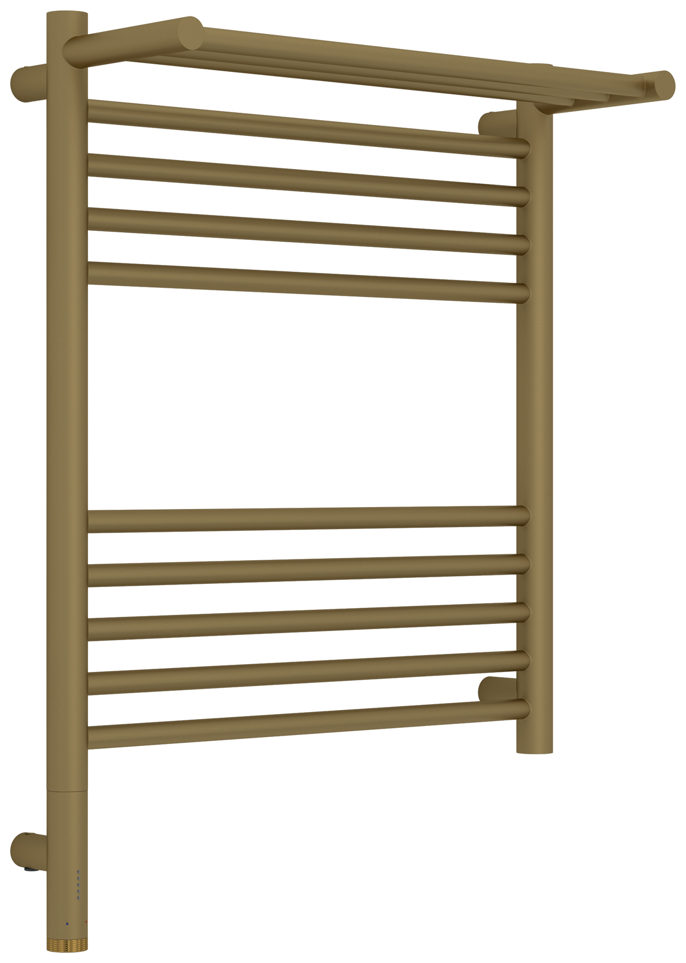 Полотенцесушитель электрический Сунержа Богема 31 032-6006-6050 70x55 см подключение слева матовое золото лесенка с полкой 65700₽