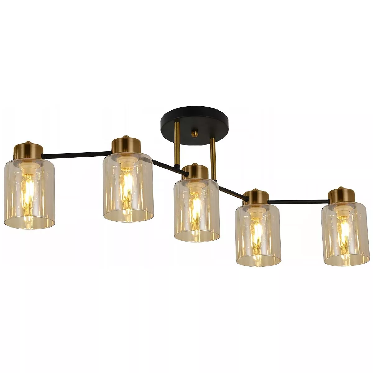 

Потолочная люстра Illumico IL6111-5COU-79 BK GD Qui