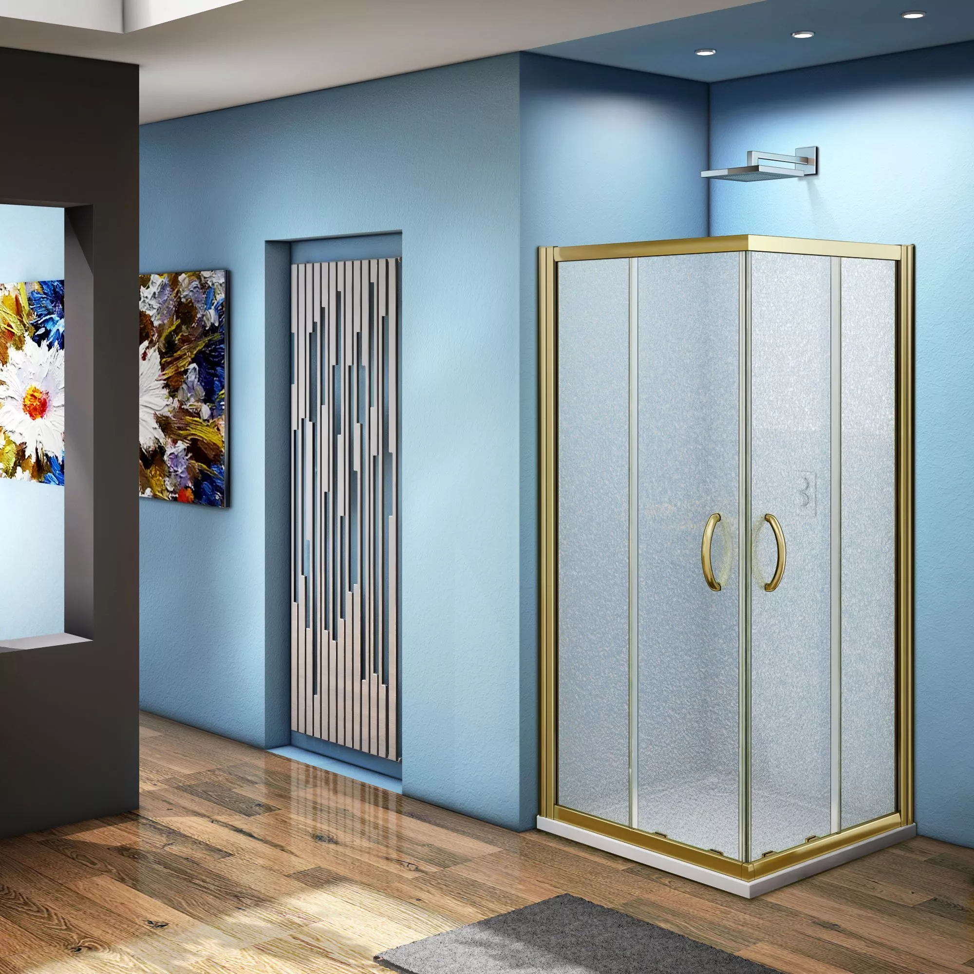 

Душевой уголок Good Door Jazze CR-80-G-BR 80x80