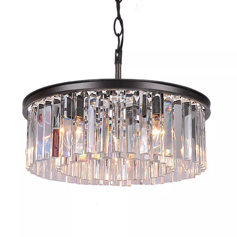 

Подвесная люстра Delight Collection 1920s Odeon KR0387P-6B/P black/clear
