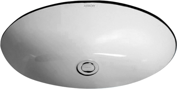 Раковина встраиваемая снизу ARROW AP402E 42 глянцевая белая овальная 5490₽