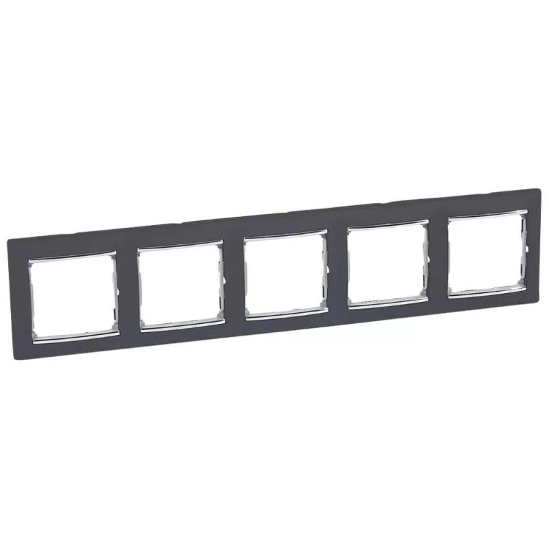 

Рамка 5-постовая Legrand Valena ноктюрн/серебряный штрих 770395