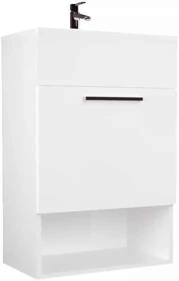 

Тумба с раковиной 1MarKa July 50П подвесная, белый глянец