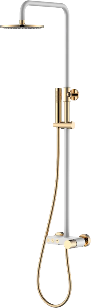 

Душевая стойка Boheme Stick 128-WG white diamond gold