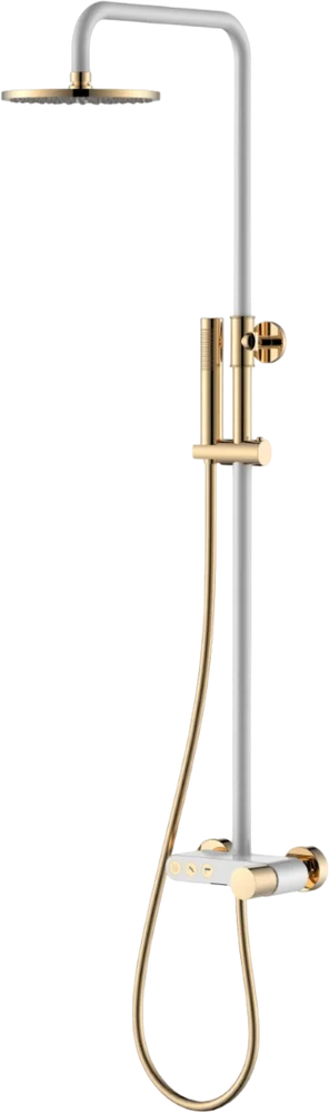 

Душевая стойка Boheme Stick 128-WG.2 white touch gold
