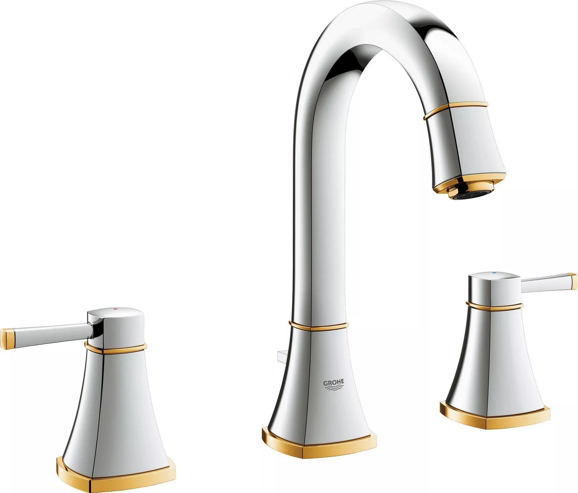

Смеситель для раковины Grohe Grandera золото, хром (20389IG0, Хром;золото