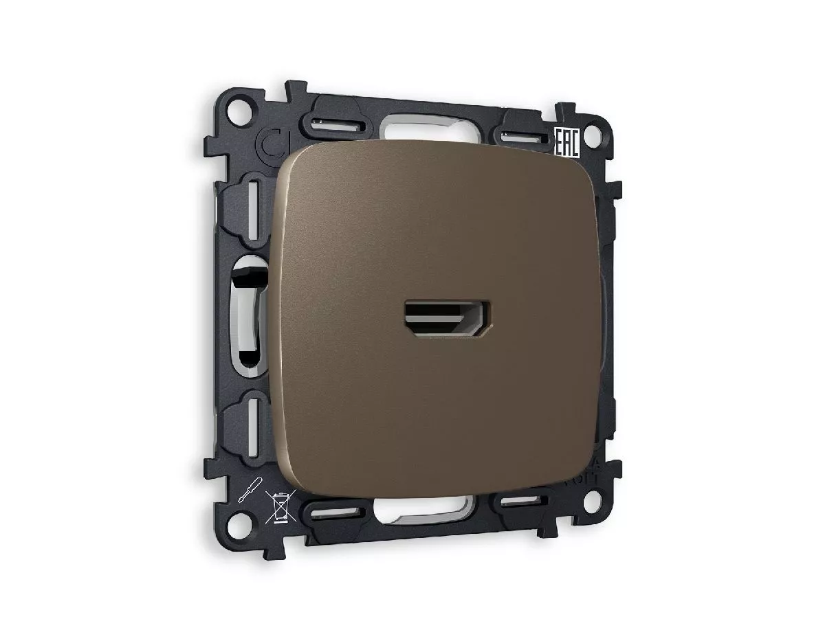 

Комплект механизма розетки HDMI 2.0 40V/500mA 2.0GHz 5-18Gbit/s Ambrella Volt Omega MO644010