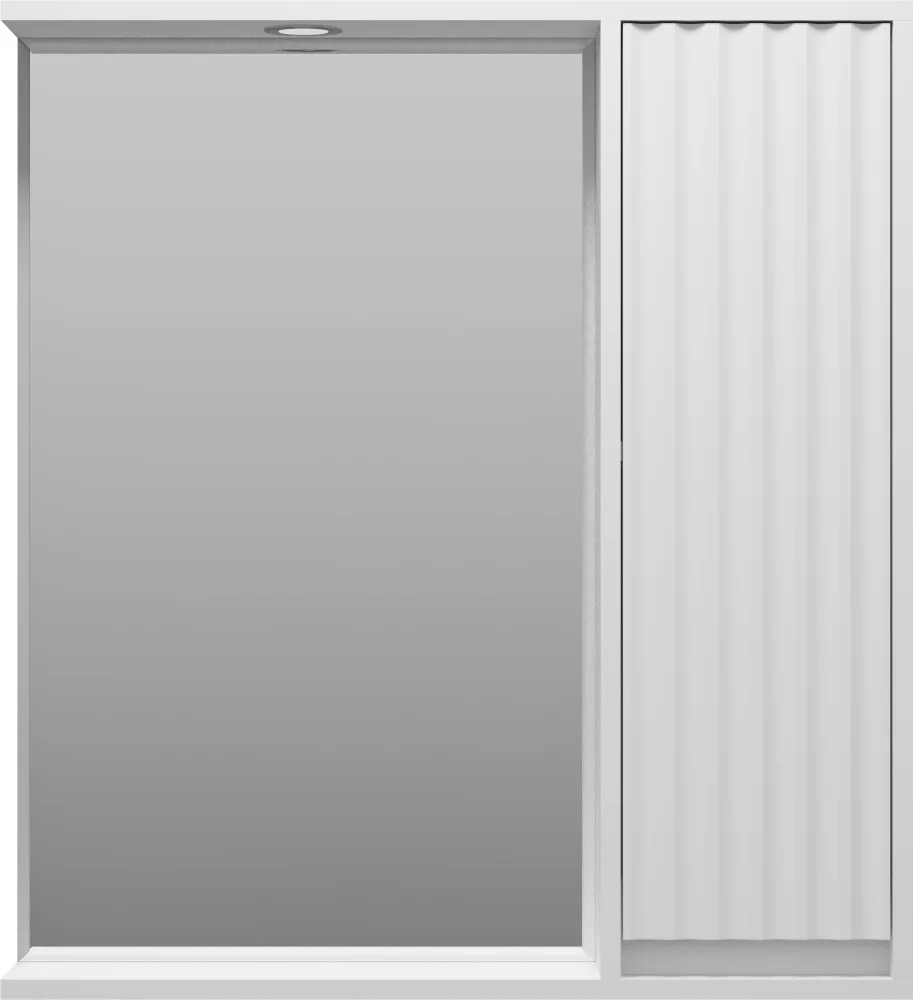 Зеркало-шкаф Brevita Balaton 75 R белый матовый