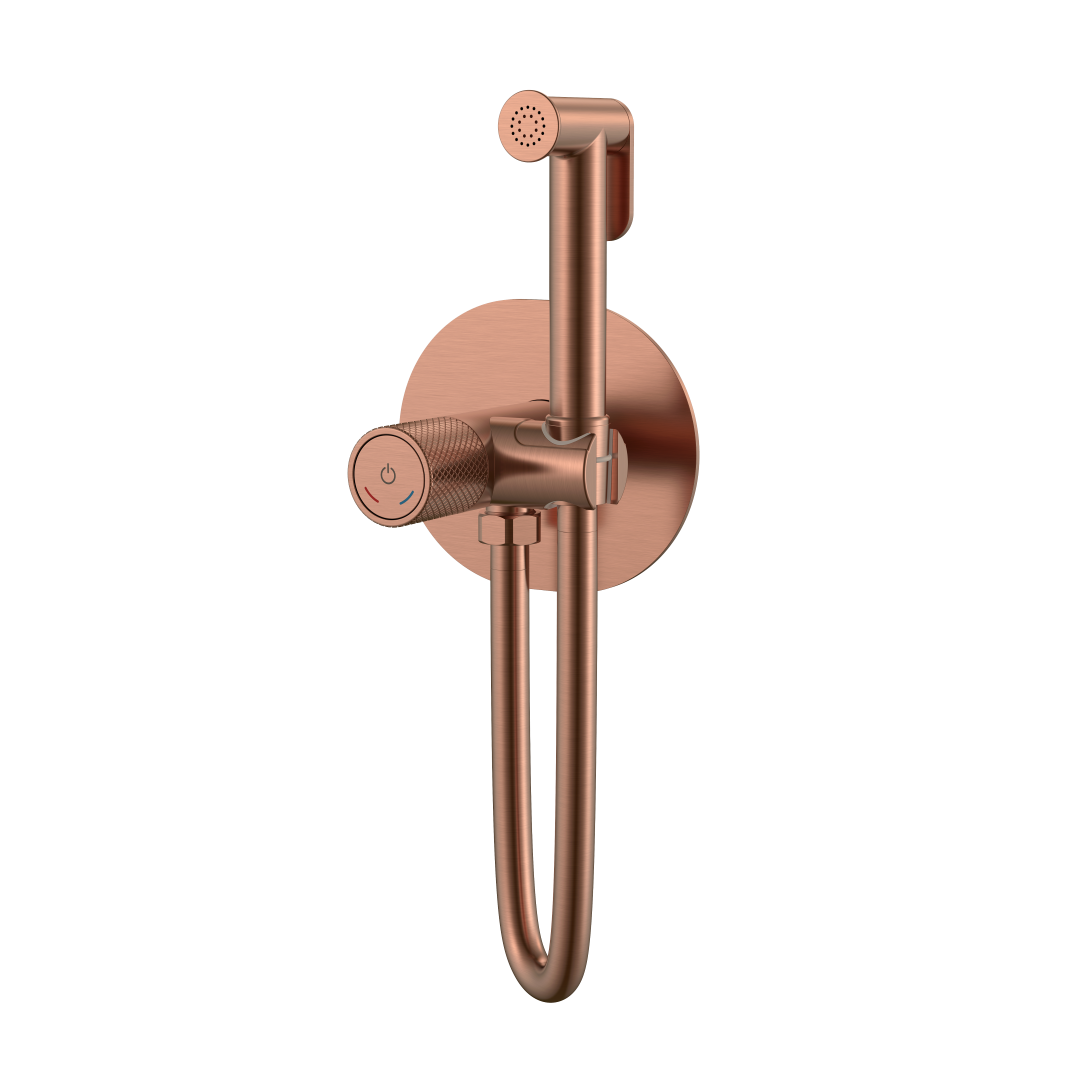 

Гигиенический душ Boheme Tech 157-CB со смесителем, С ВНУТРЕННЕЙ ЧАСТЬЮ, copper brushed