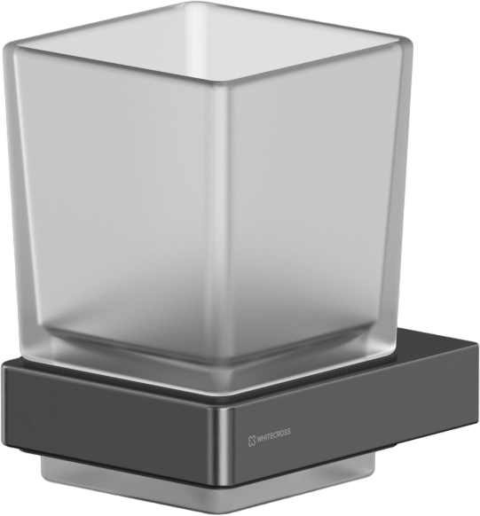 

Стакан WHITECROSS Cubo CU2430GM оружейная сталь