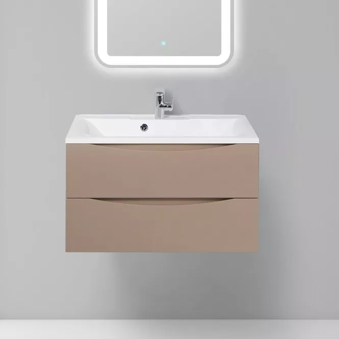 

Тумба с раковиной BelBagno Marino 80 capucino lucido