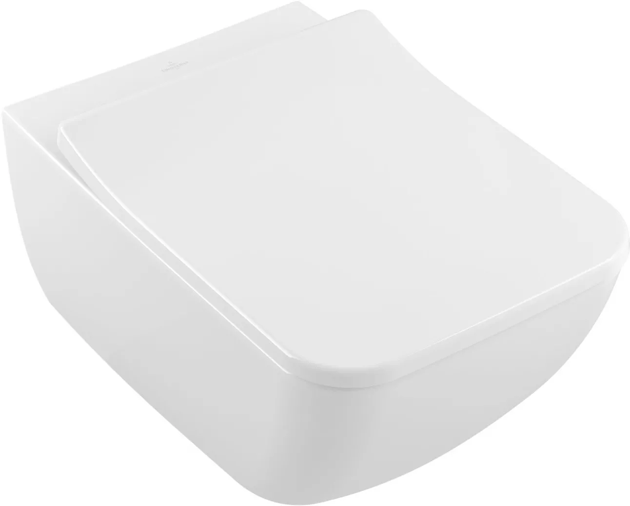 

Унитаз подвесной Villeroy & Boch Venticello 4611RSR1 безободковый, Ceramicplus