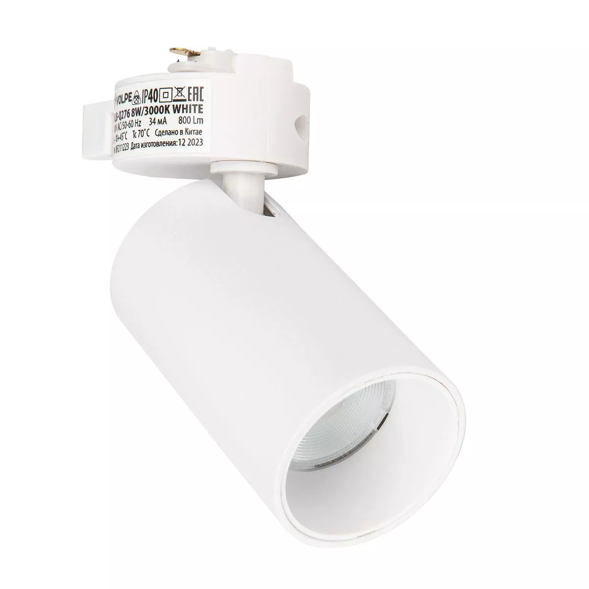 

Трековый светодиодный светильник Volpe ULB-Q276 8W/3000К White UL-00011817