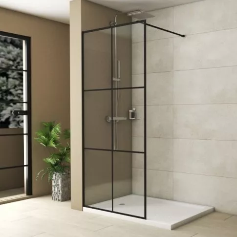 

Душевая перегородка Bravat Blackline 90х195