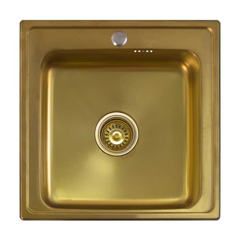 Мойка Seaman Eco Wien SWT-5050-AG (Antique Gold, PVD, micro-satin, *10), стандартная комплектация - Античное золото сатин
