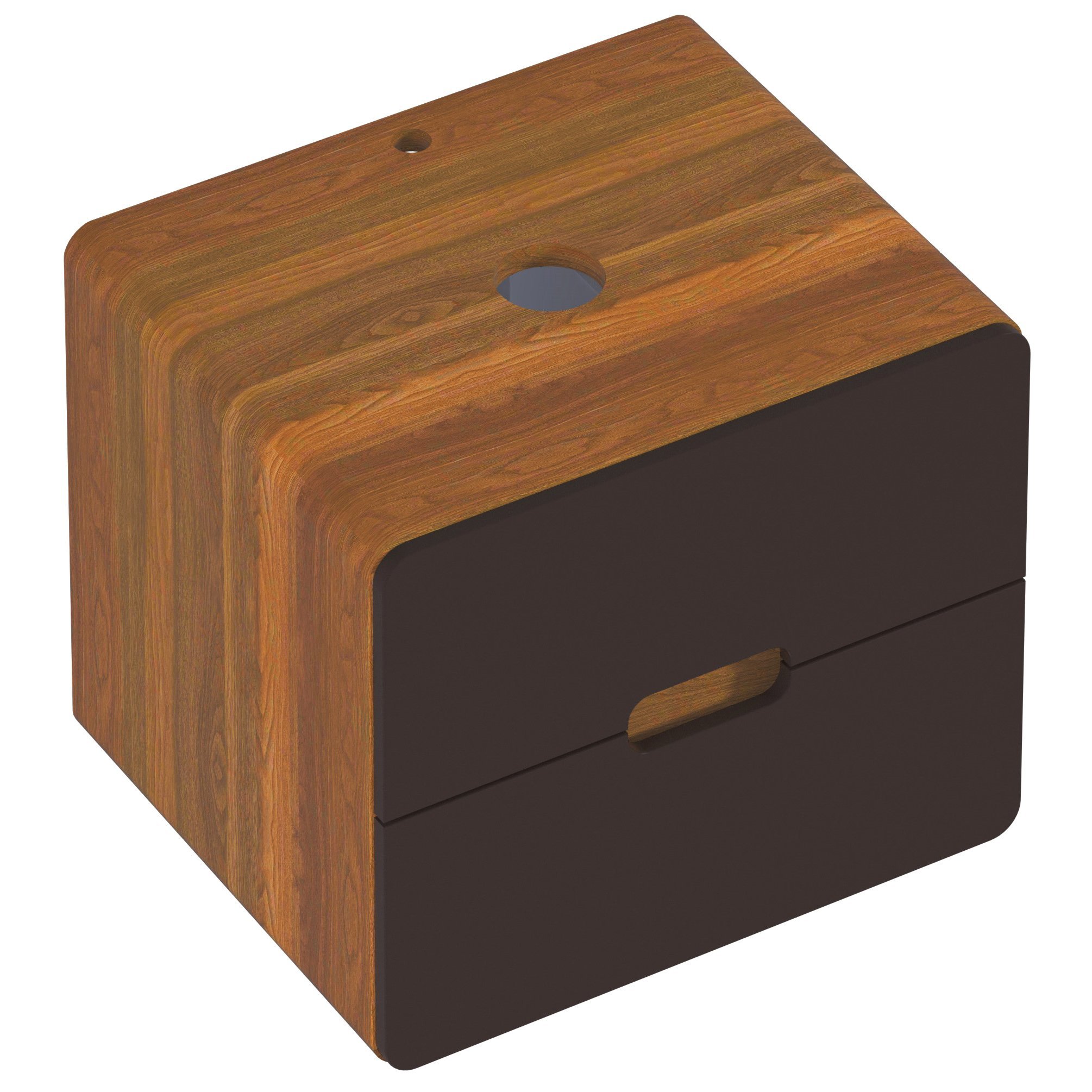 

Тумба под раковину со столешницей 1MarKa Vortex 60, орех ноче, найт