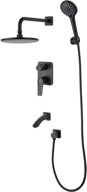 

Душевой комплект Lemark Bronx LM3722BL, черный