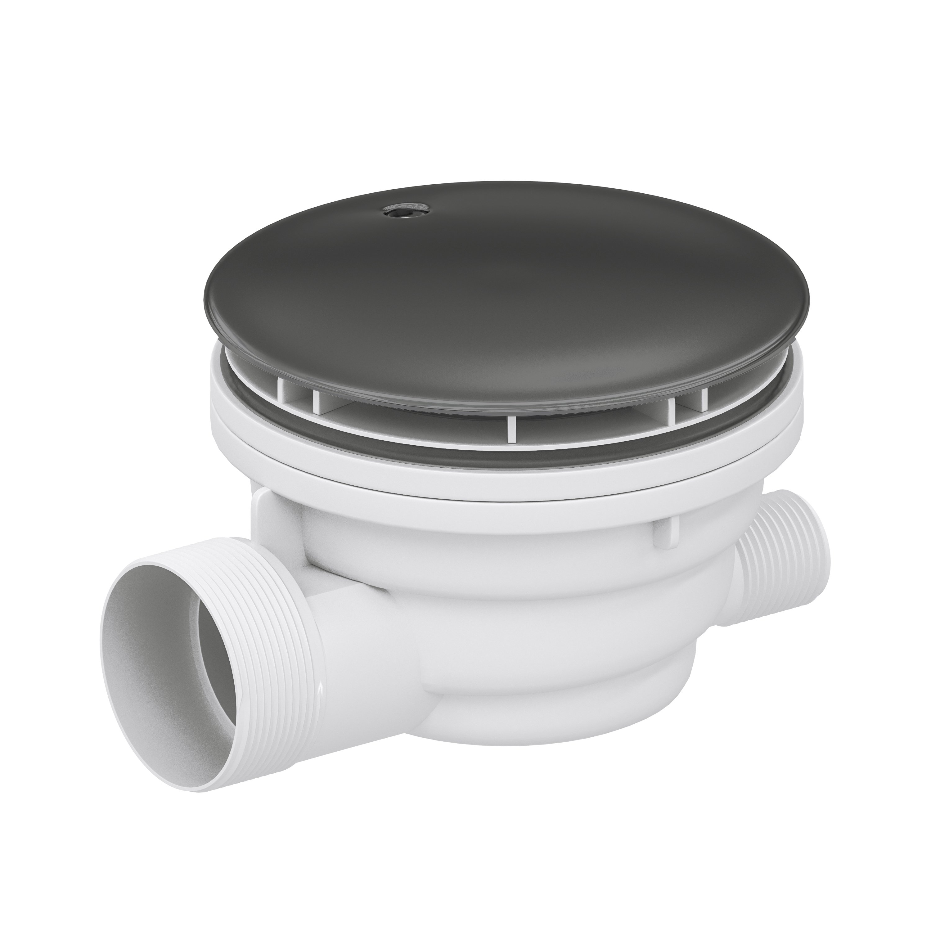 

Сифон для поддона RGW Velplex QYD-01 90 мм, серый, черный