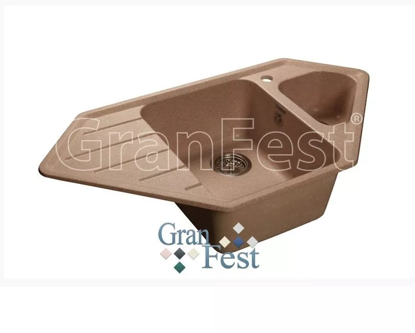 

Мойка из мрамора GRANFEST Corner (C-950 E беж)