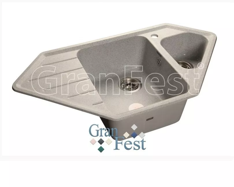 

Мойка из мрамора GRANFEST Corner (C-950 E сер)