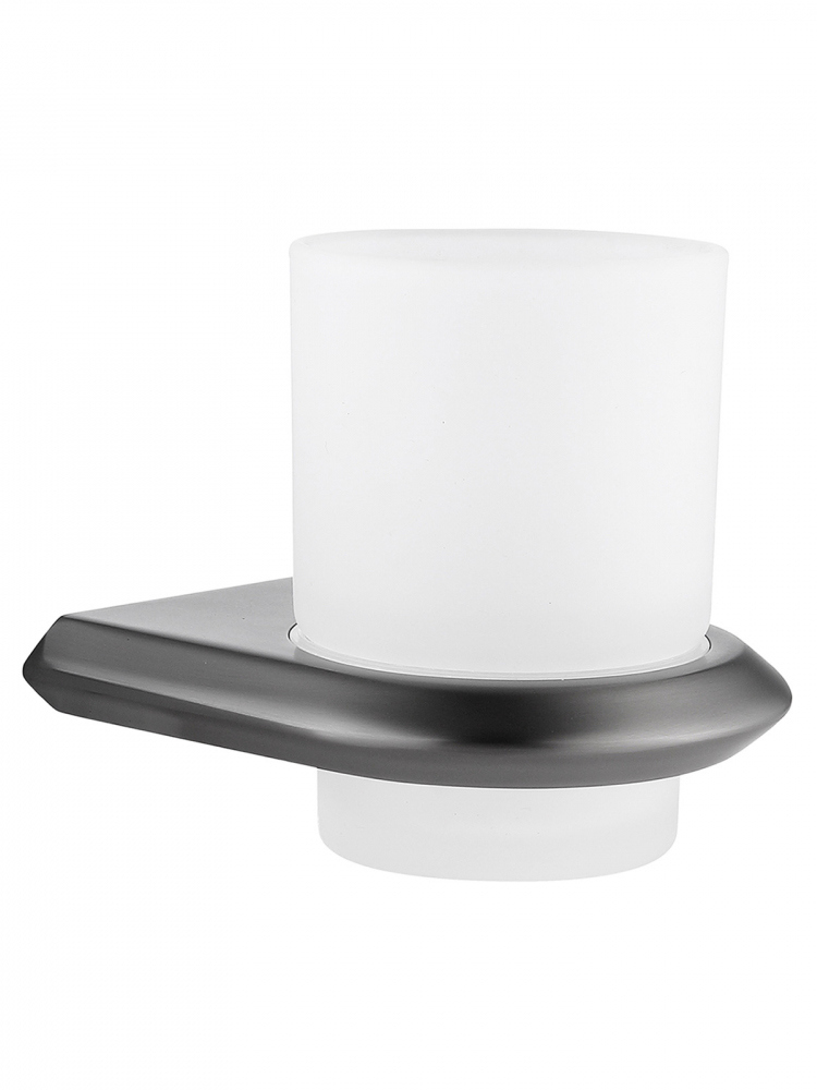 Стакан для ванной Abber Nord AA1556NG настенный никель стеклянный 4500₽