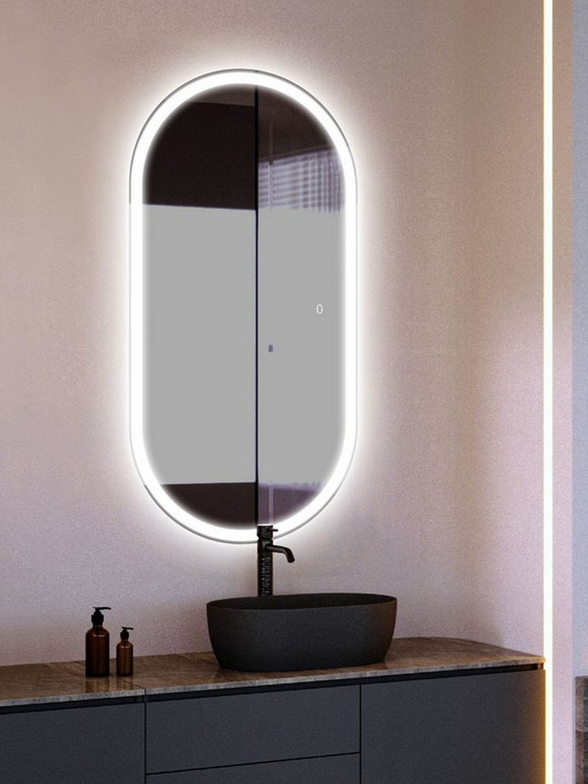 

Зеркало Abber Kontur AG6303S-1.0 50х100 см, с подсветкой