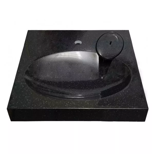   Santehnika Room Раковина Stella Polar Миро 60x60 на стиральную машину черный