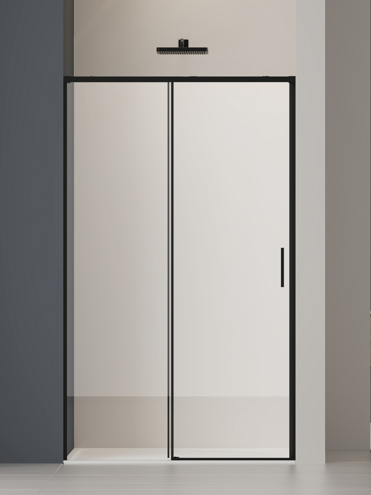 

Душевая дверь в нишу Vincea Soft 2 VDS-3SO2110CLB 110 см, профиль черный, стекло прозрачное