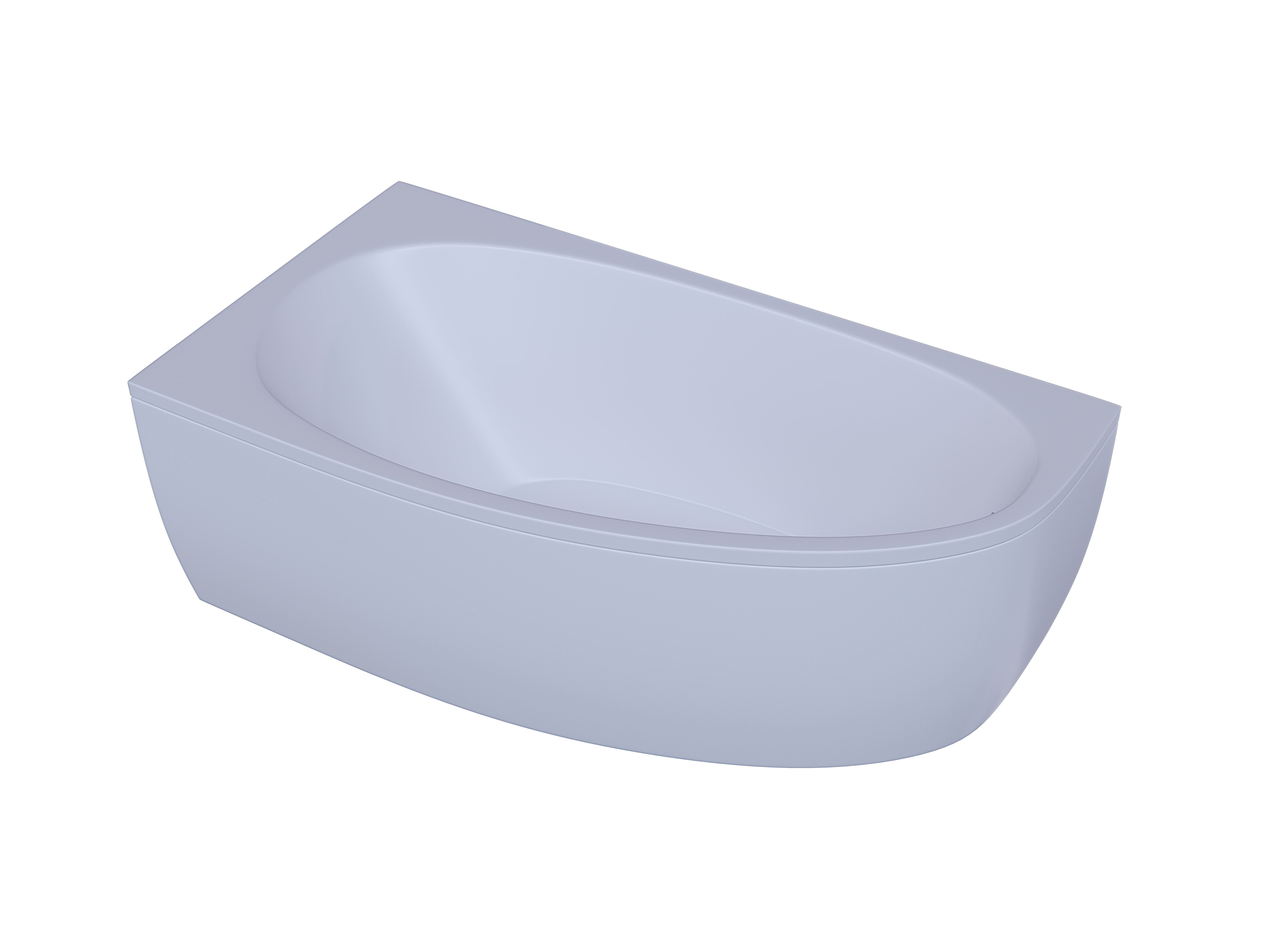 Акриловая ванна Акватек Eco-friendly Дива левая 150х90 см, цвет белый DIV150-0000001 - фото 1