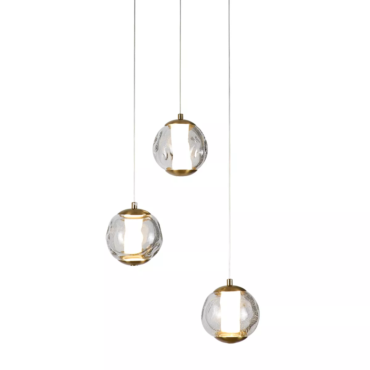 

Подвесной светильник Delight Collection OD2437-3 gold/clear