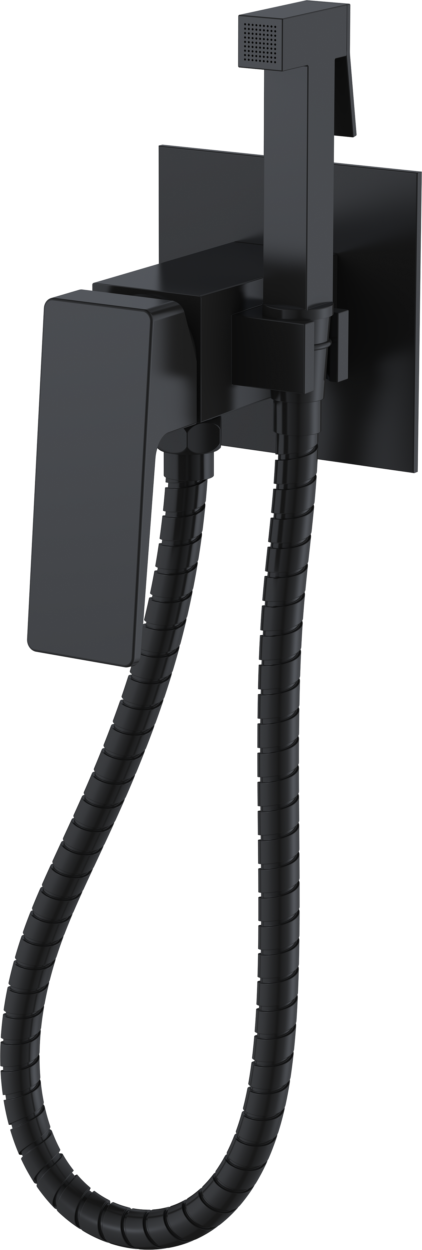 

Гигиенический душ FAOP A09-6 A7209-6 со смесителем, С ВНУТРЕННЕЙ ЧАСТЬЮ, черный матовый