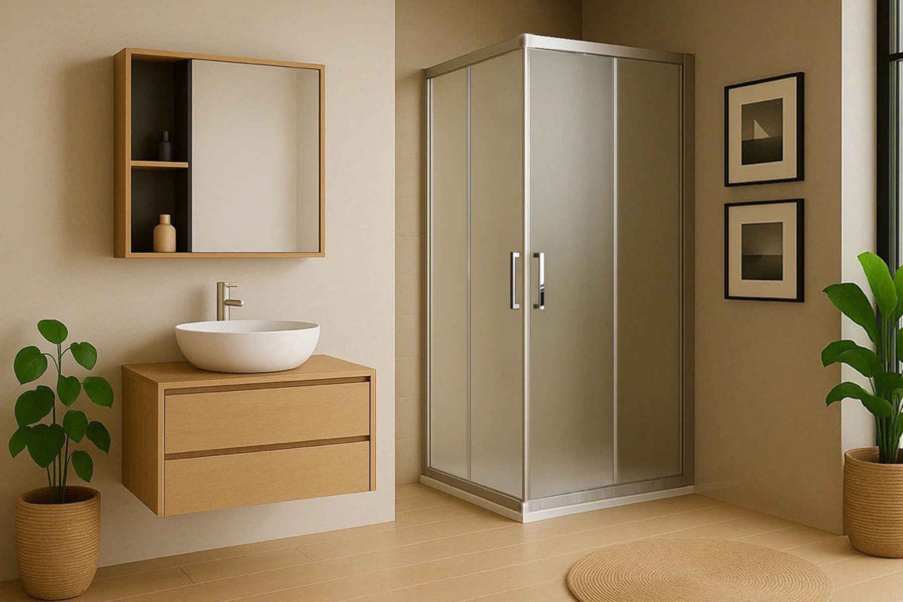 

Душевой уголок RB HPD-C-ST 100x100x200 (матовое)