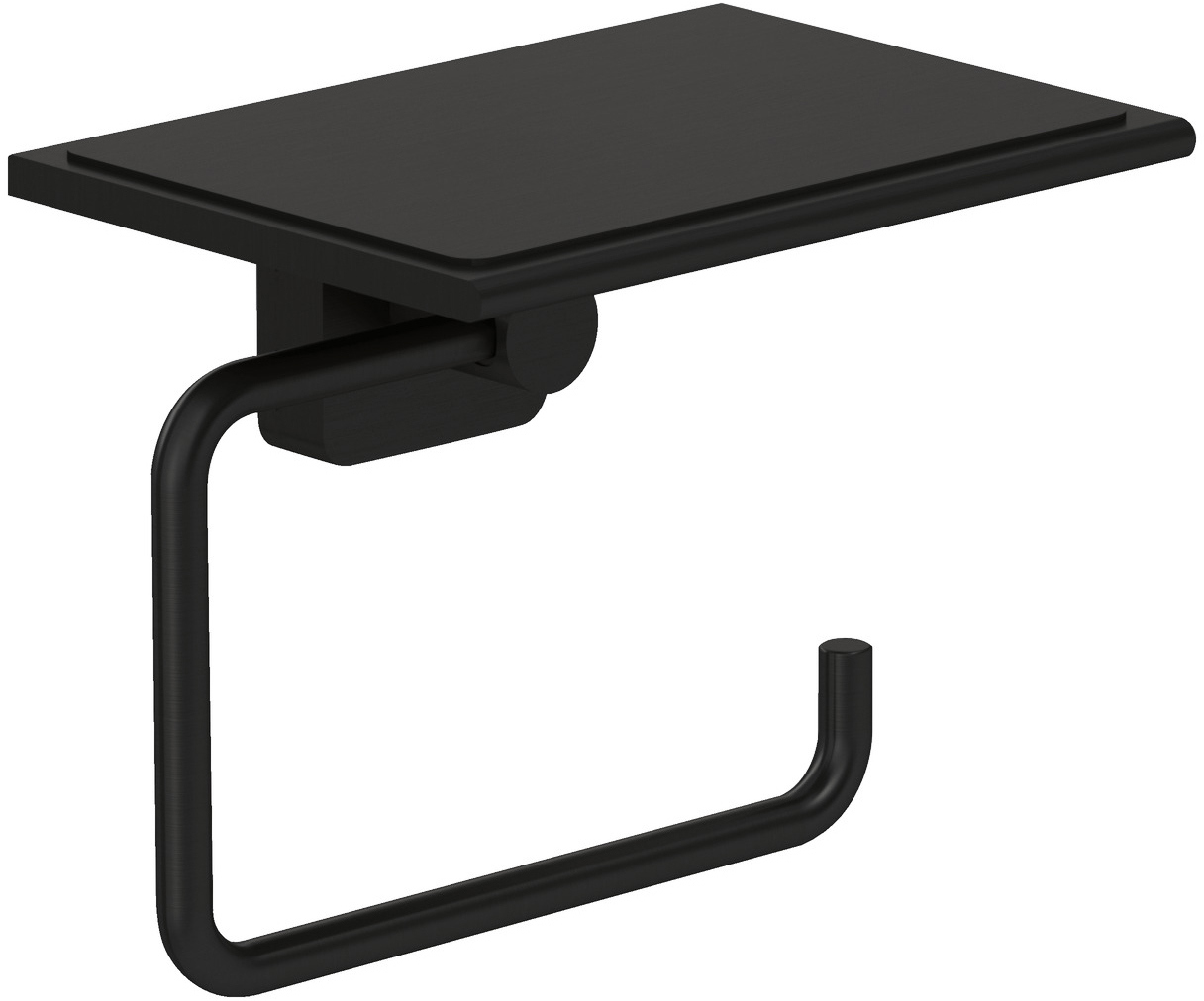 Держатель для туалетной бумаги Kludi Vela S 2597139 настенный матовый черный 8960₽