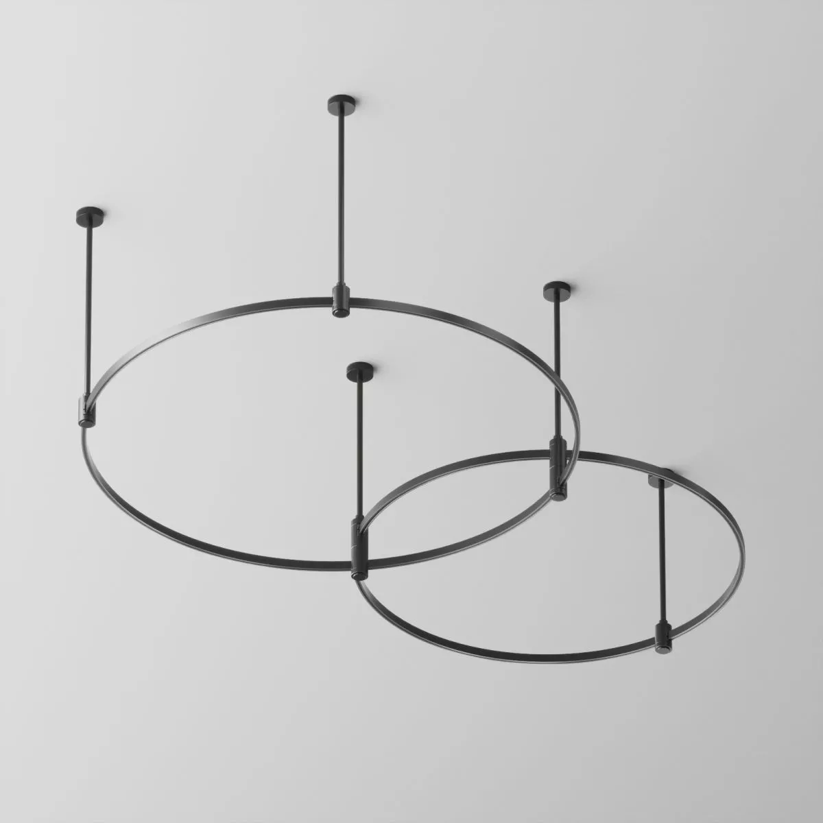 

Основание Medium круглое двухуровневое на жестких подвесах для трековых светильников Maytoni Technical Flarity TFC-Flar-M01-B