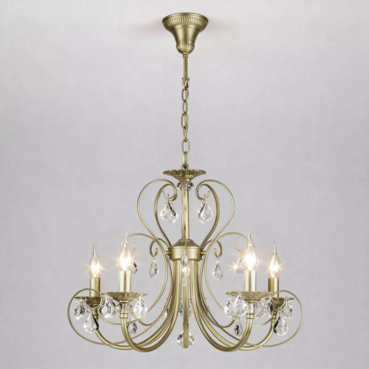 

Подвесная люстра Eurosvet Alda 3305/5 латунь/прозрачный хрусталь Strotskis a072114