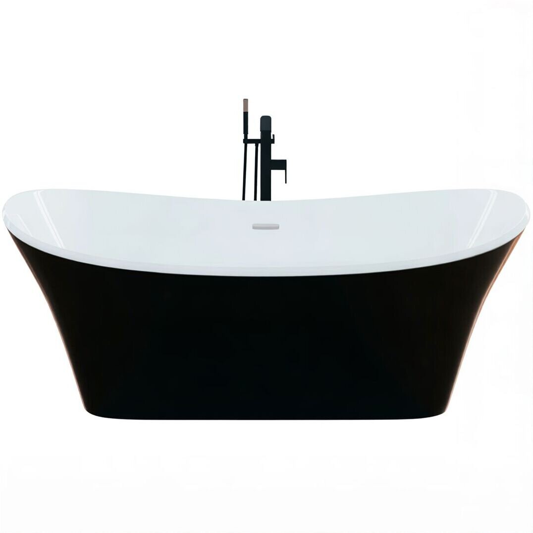 Отдельностоящая ванна Frank F6104 White/Black