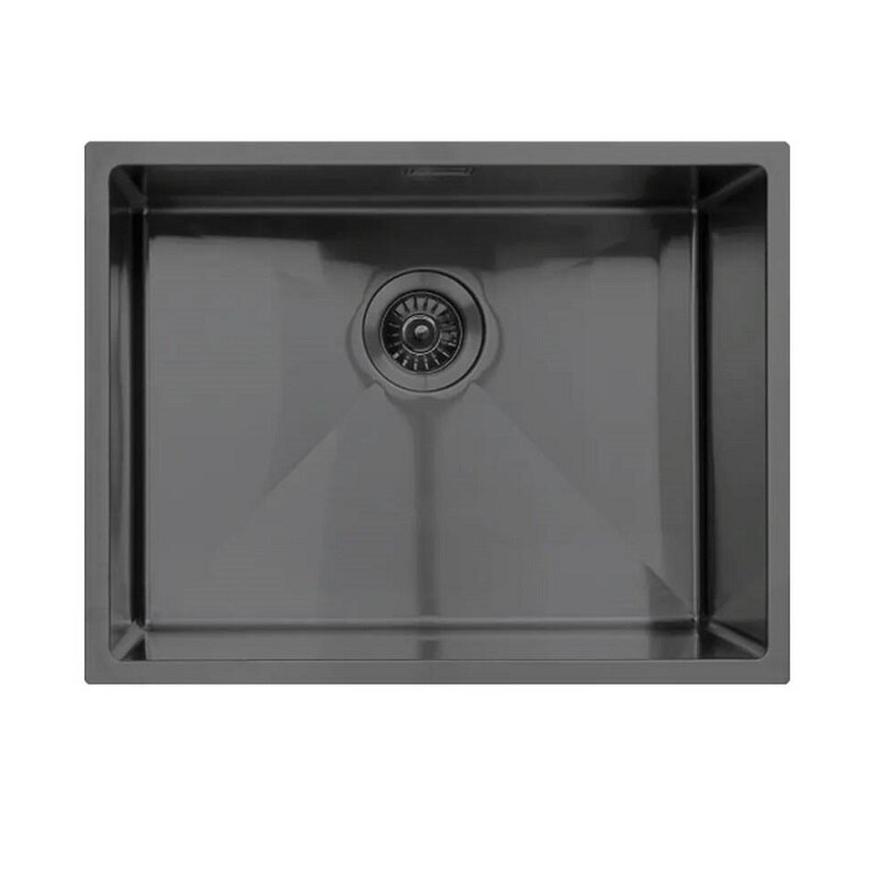 Мойка Seaman Eco Marino SME-580-GL (Gun Light, PVD, satin), стандартная комплектация - Светлая оружейная сталь