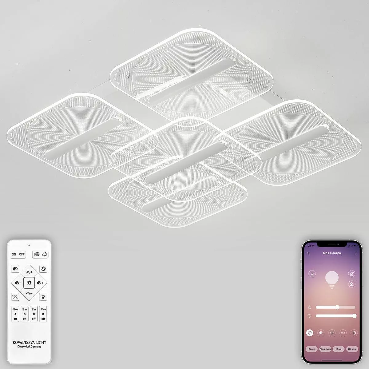 

Потолочная люстра Natali Kovaltseva GRAVUR LED LAMPS 81383