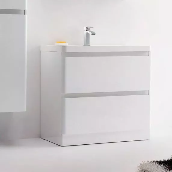 

Тумба с раковиной BelBagno Energia-N 80 bianco lucido напольная
